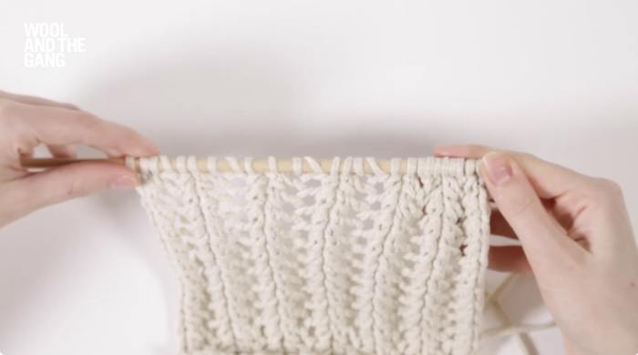 How To Knit Lace Rib Stitch - Step 14