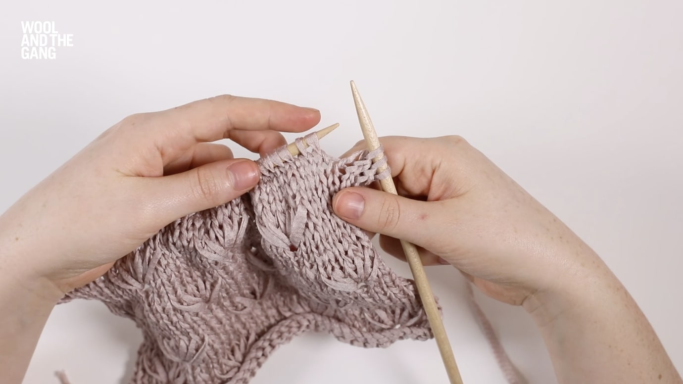 How To: Knit Dandelion Stitch - Step 3