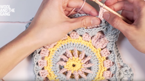 How To Make An Alternating Double Crochet Join - Step 5