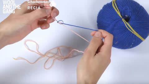 How To Cast On Using Double Pointed Needles - Step 3