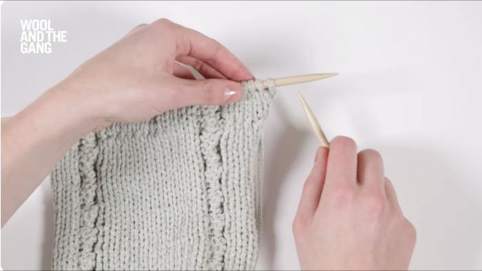 How To Knit Cables - Step 1