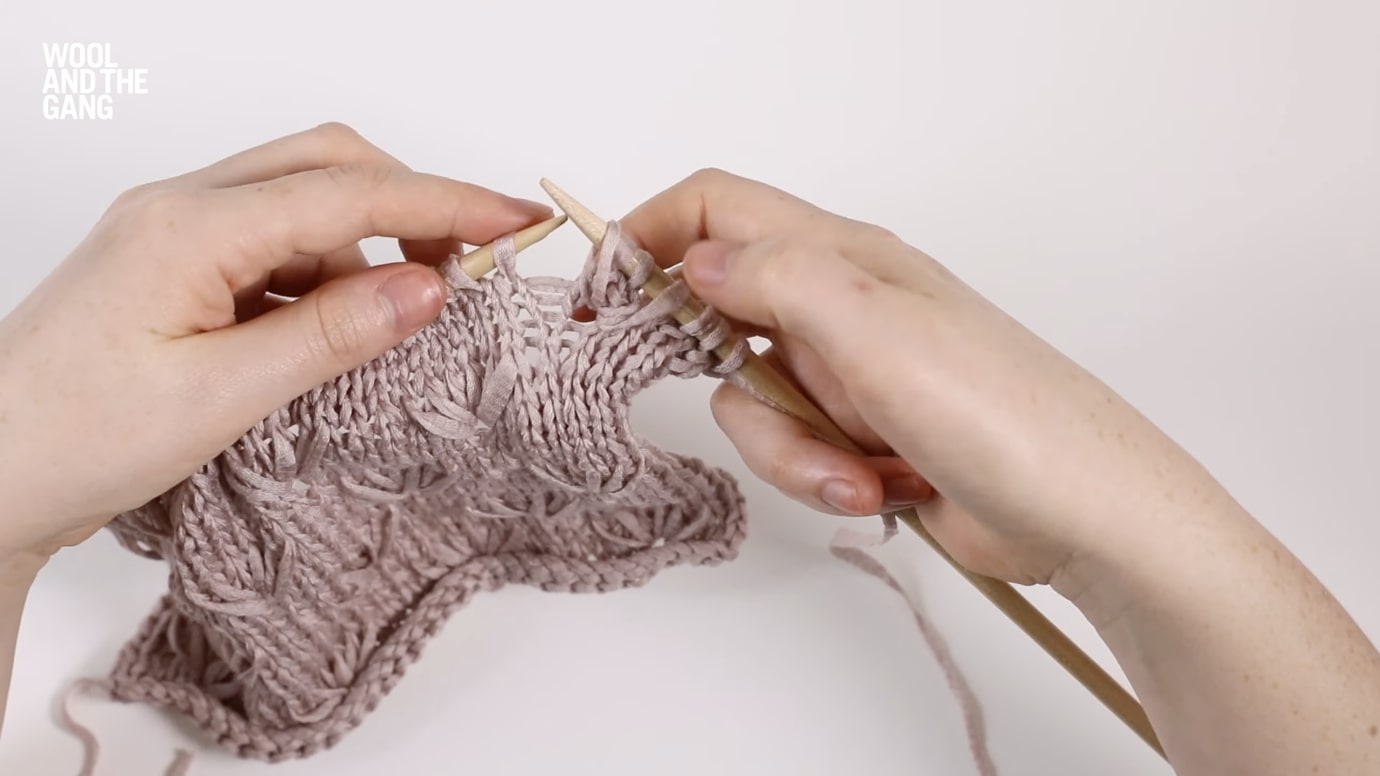 How To: Knit Dandelion Stitch - Step 5