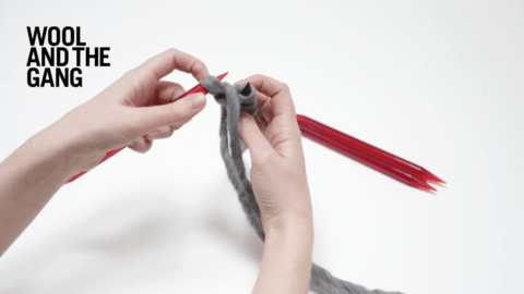 How To Knit On Double Pointed Needles - Step 1