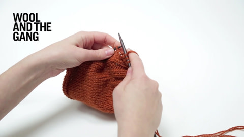 How to knit buttonbands - step 4