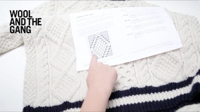 How to read knitting charts - step 1