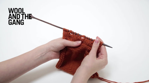 How to knit buttonbands - step 11