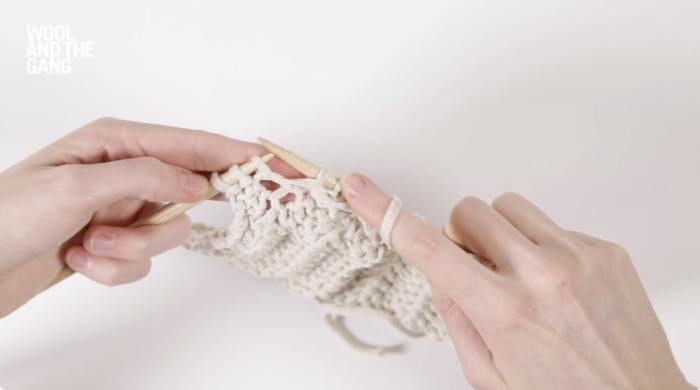 How To Knit Lace Rib Stitch - Step 12