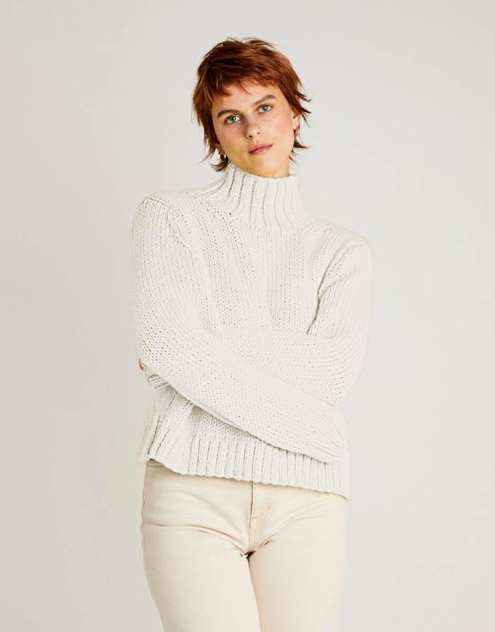 Small-World-Sweater Alpachino-Merino Ivory White