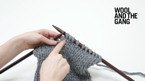 How to un-knit - Step 1