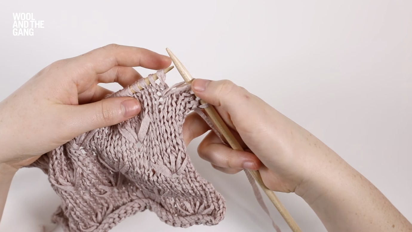 How To: Knit Dandelion Stitch - Step 4
