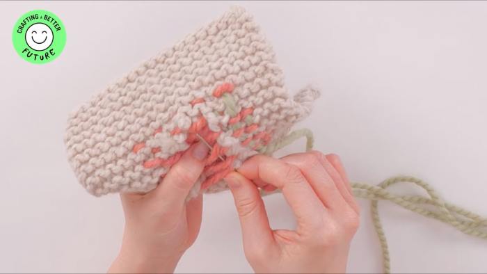 How to: Visibly-mend weave darning - step 14