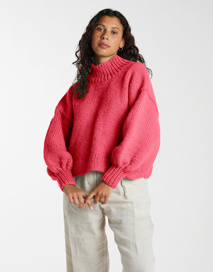 Switch Sweater - Hot Pink