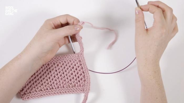 How To Knit I-Cord Edging - Step 11