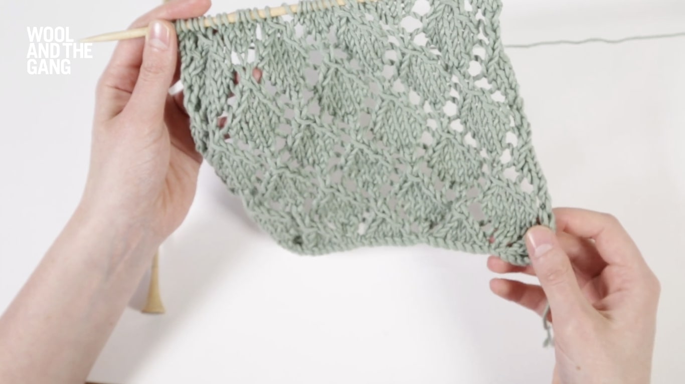 How To: Knit The Openwork Diamond Pattern - Step 14
