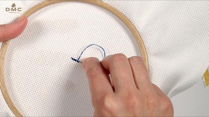 How to start your cross stitch -step 10
