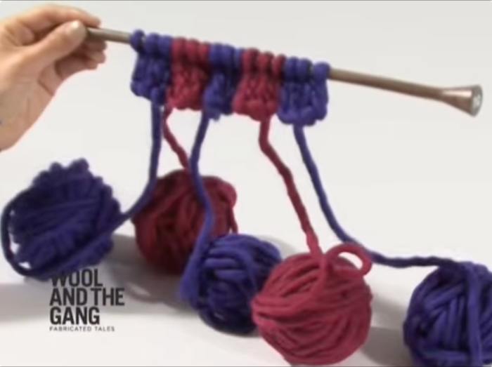 How to knit: Intarsia - step 12