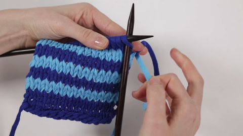 How To Knit: Working with Stripes - Step 1