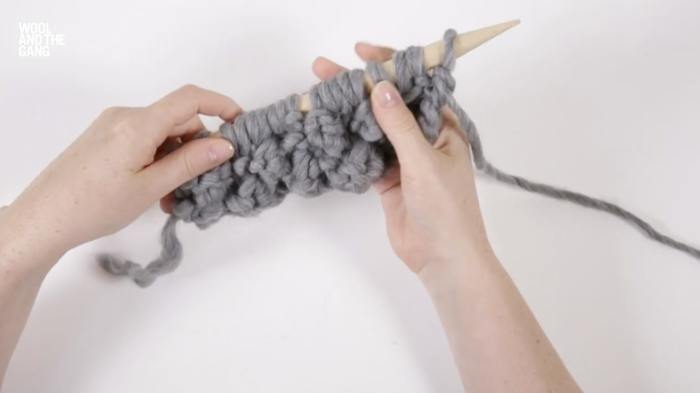 How To Knit Trinity Stitch - Step 12