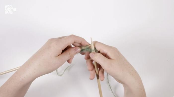 How To Knit Chevron Lace Stitch - Step 2