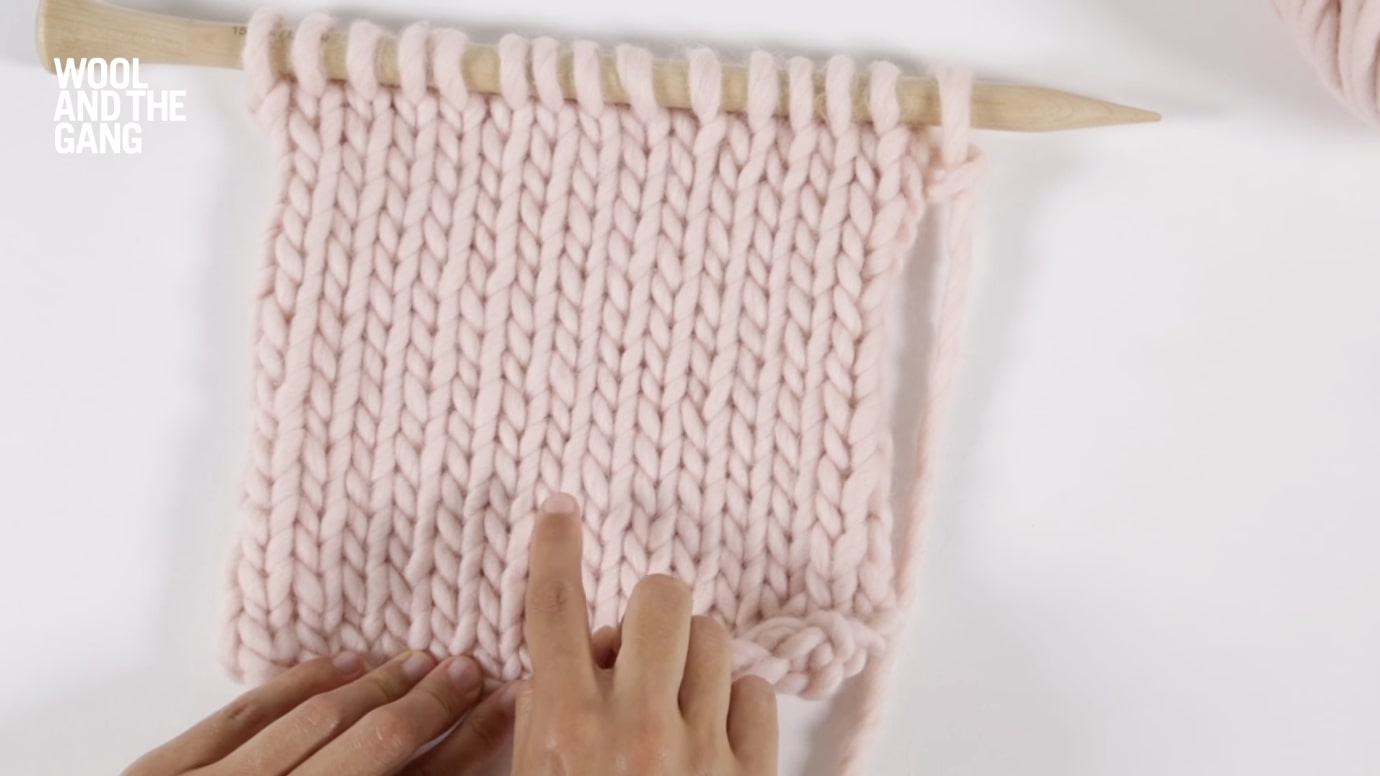 How to: knit counting stitches - Step 3