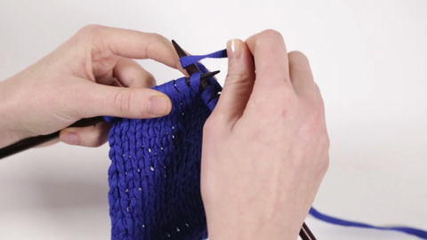 How to Work Through The Back Loop Of A Stitch - Step 2