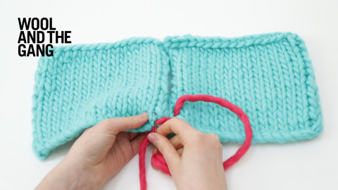 How to knit vertical invisible seaming - Step 6
