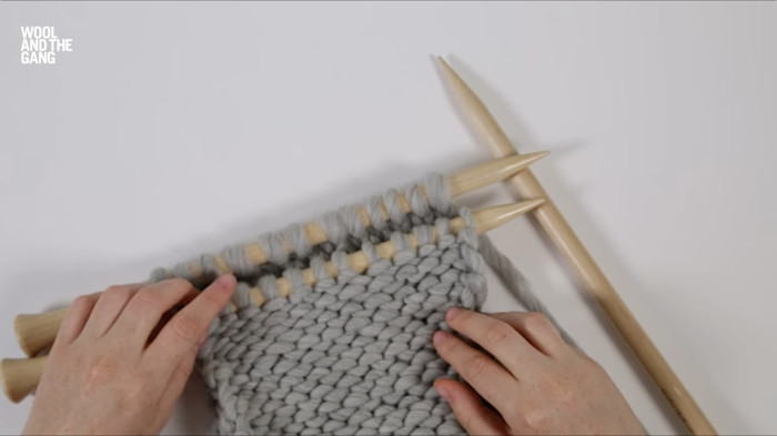 How To Knit A Three Needle Bind Off - Step 1