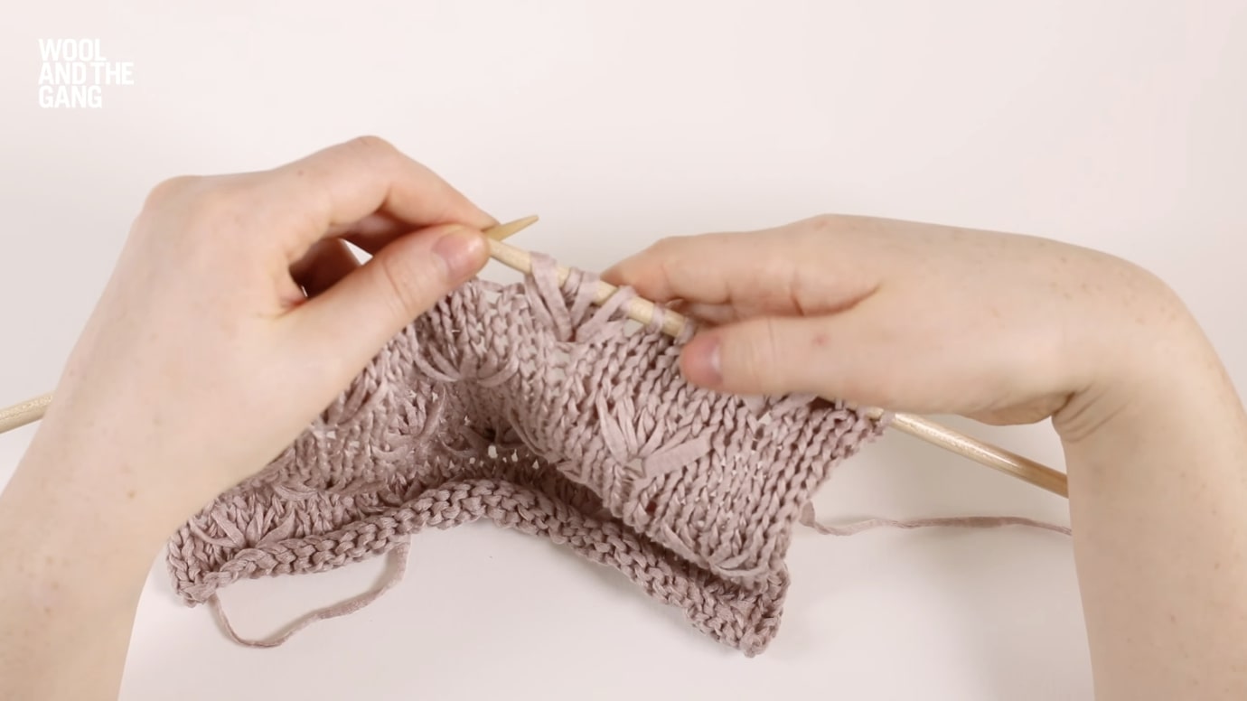 How To: Knit Dandelion Stitch - Step 7