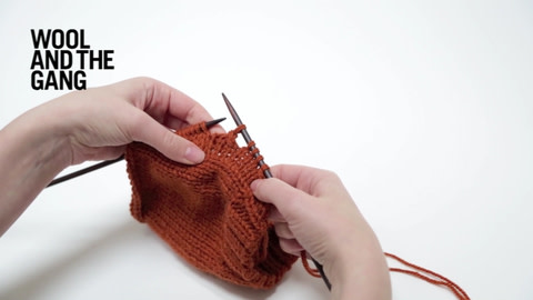 How to knit buttonbands - step 5