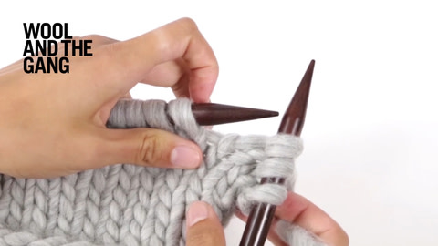 How to: knit a central decrease - Step 1