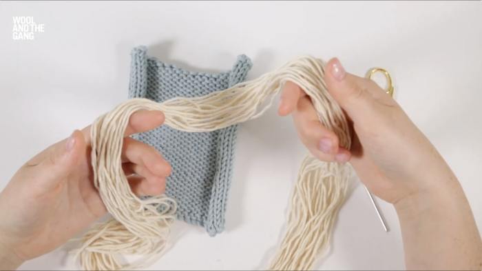 How To Knit Reverse Stocking Stitch By Weaving Through - Step 1