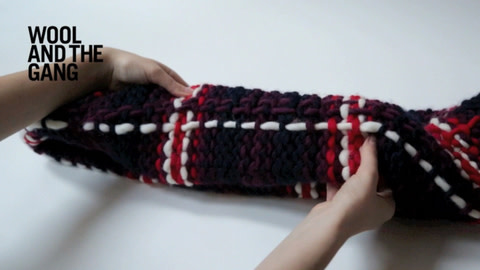 How To Knit A Tartan Scarf - Step 10