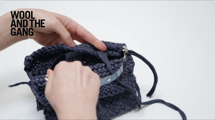 How to sew in the clasp of a hold tight clutch - step 4