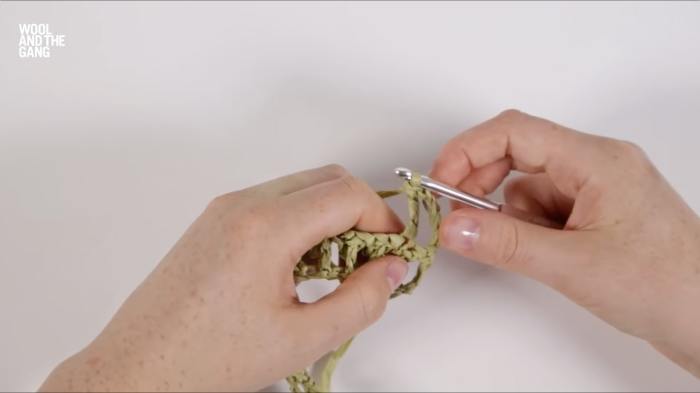 How To Crochet Twisted Treble Crochet - Step 7