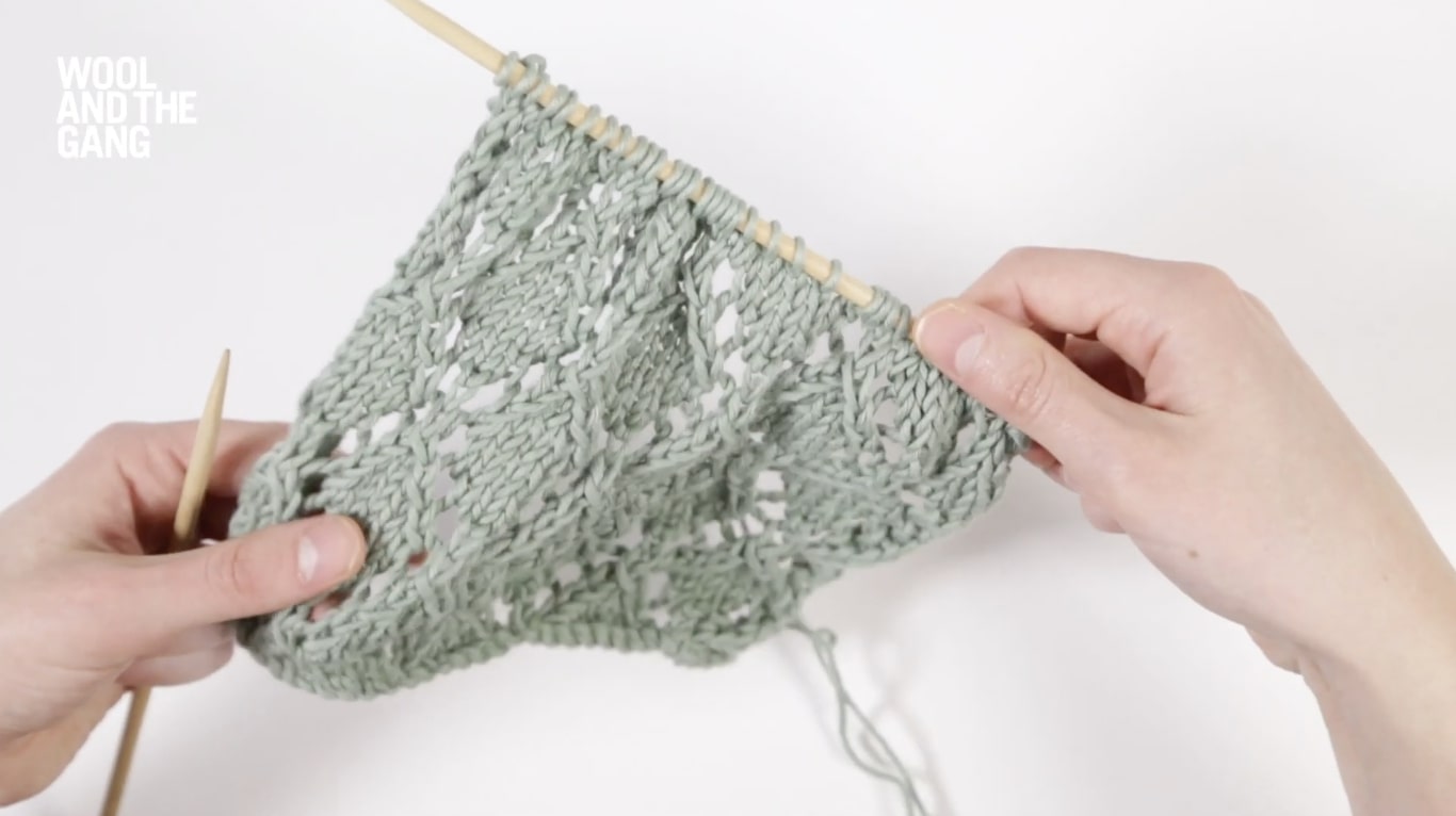 How To: Knit The Openwork Diamond Pattern - Step 9