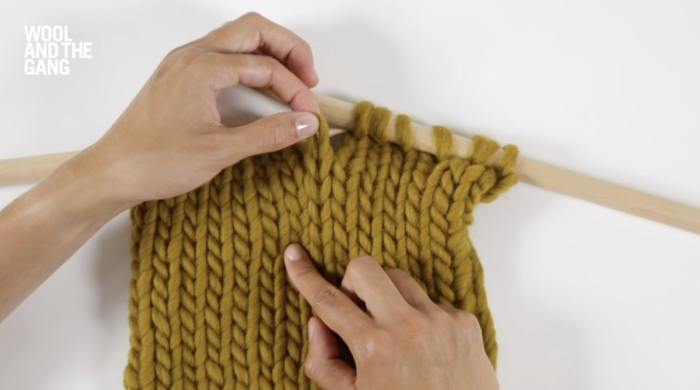 How to Knit: Fixing a Dropped Stitch (Stocking Stitch) - Step 4
