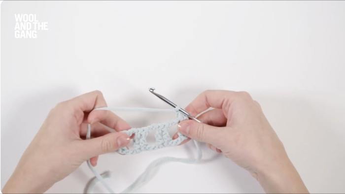 How To Crochet Lattice Stitch - Step 7