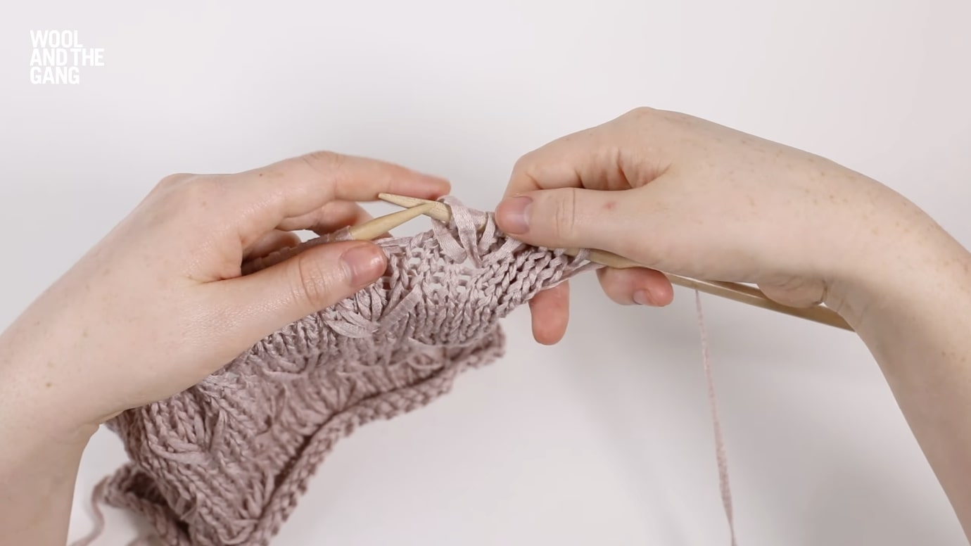 How To: Knit Dandelion Stitch - Step 6