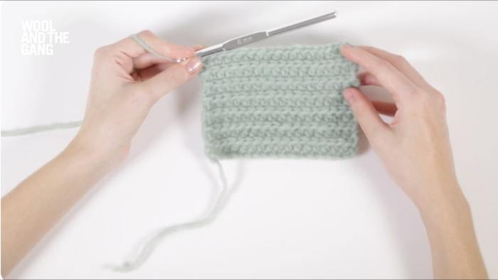 How To Crochet A Half Double Crochet Rib - Step 7