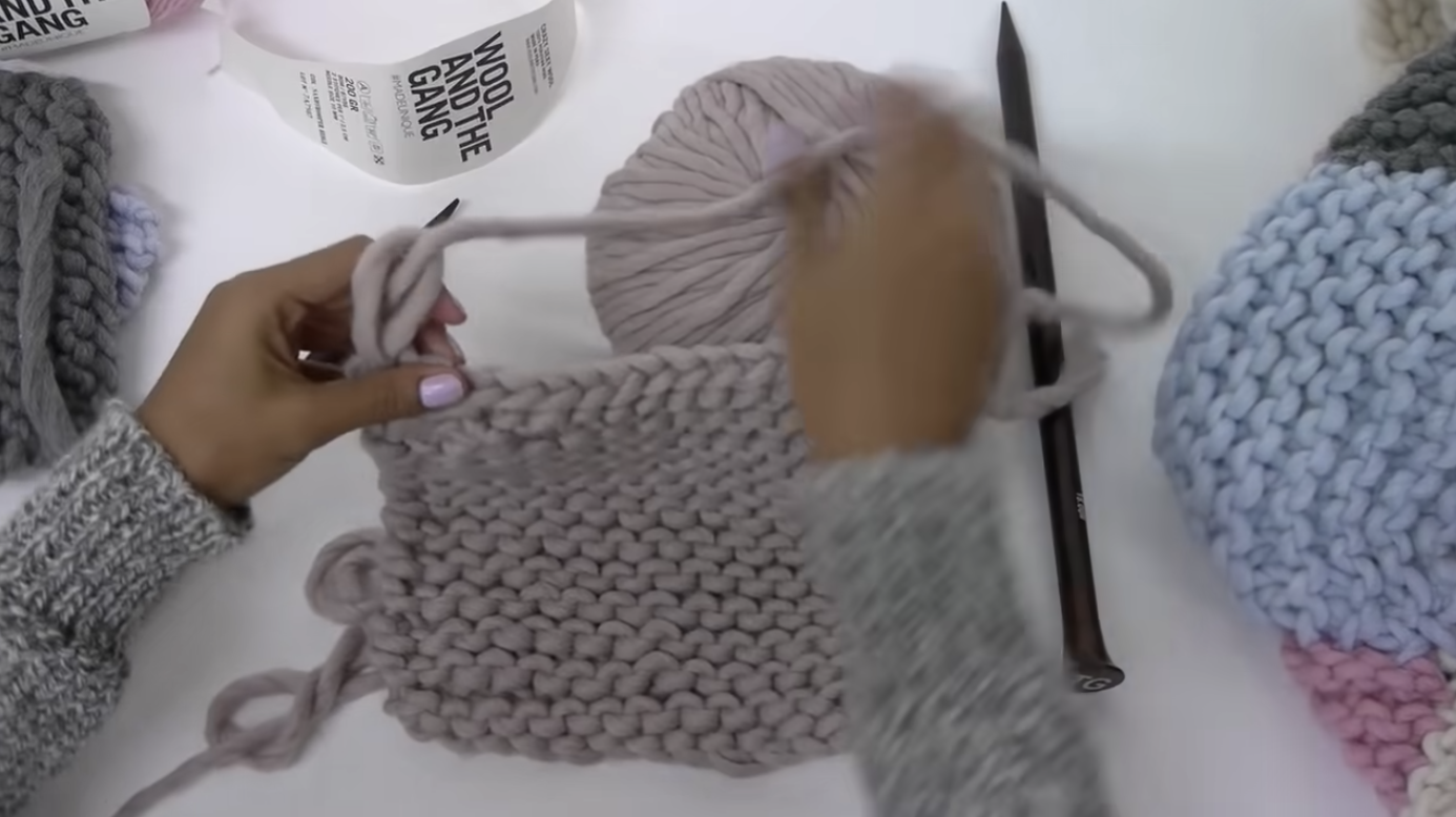 How To: Knit a Blanket - Step 9