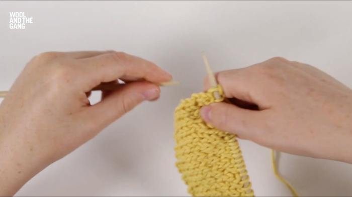 How To Knit Travelling Slip Stitch - Step 18