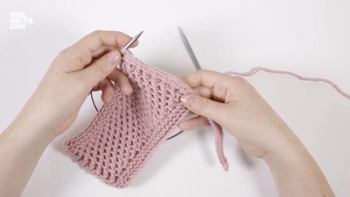 How To Knit I-Cord Edging - Step 1