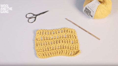 How To Work In Treble Crochet - Step 1