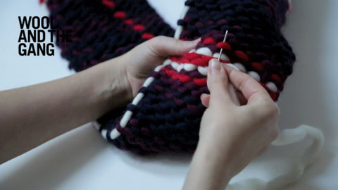 How To Knit A Tartan Scarf - Step 7