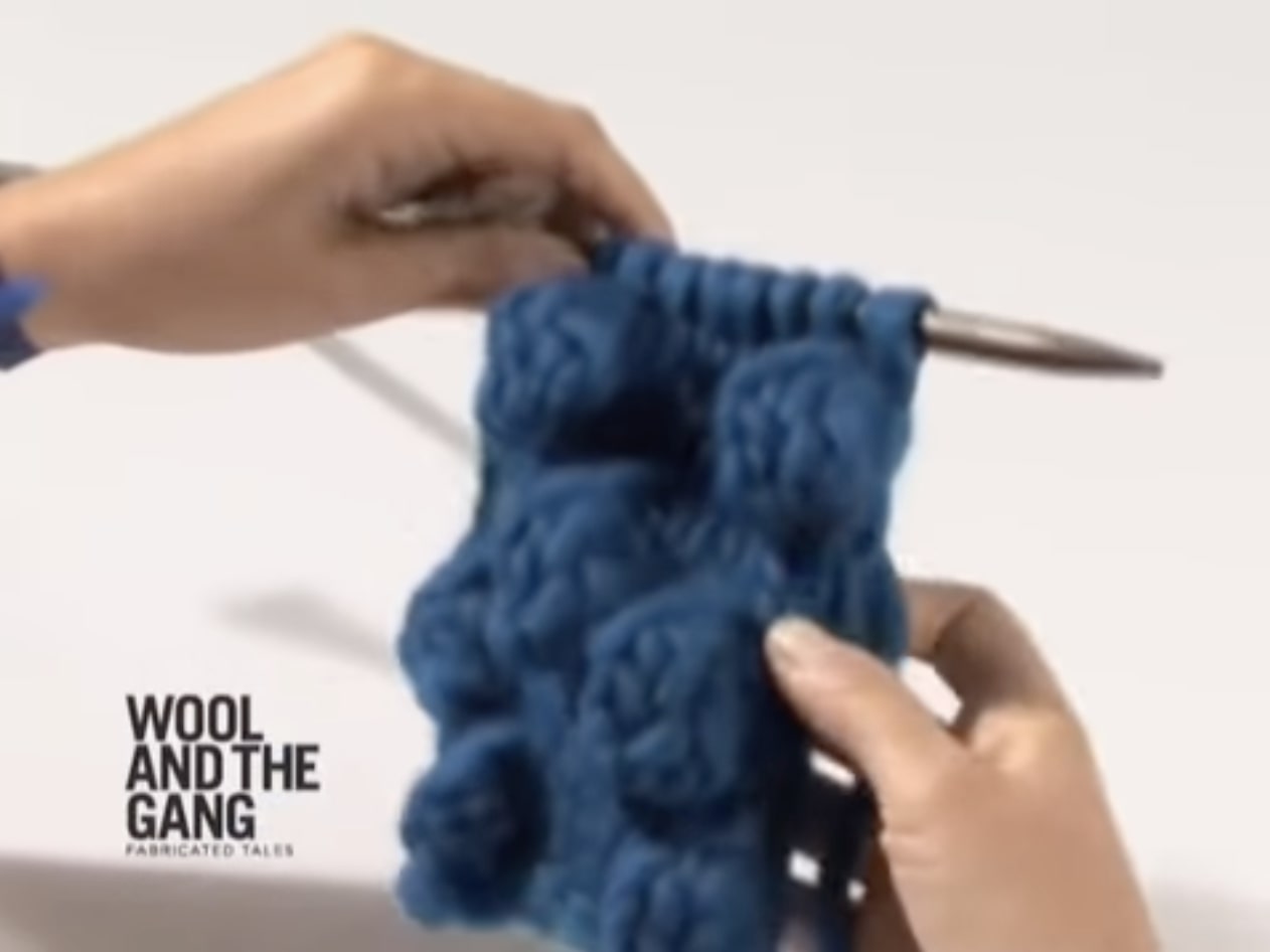 How To: Knit Bobble Stitch - Step 8