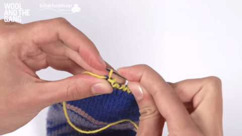 How to Join The Toe Of A Sock Using Kitchener Stitch - Step 6