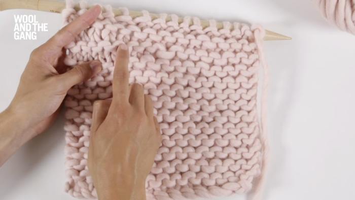 How to: knit counting stitches - Step 2