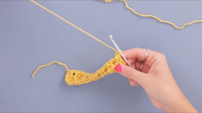 How to crochet waffle stitch - step 9