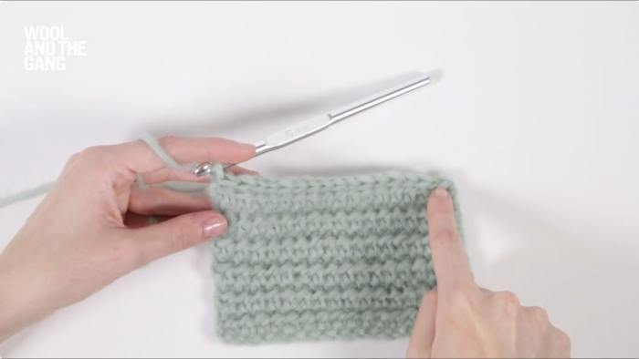 How To Crochet A Half Double Crochet Rib - Step 3