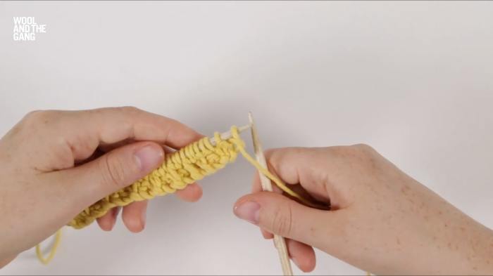 How To Knit Travelling Slip Stitch - Step 7